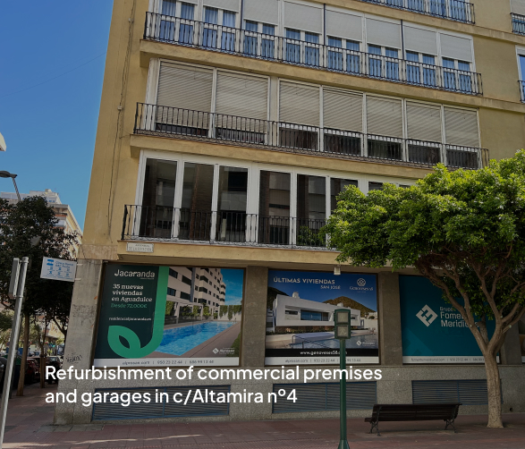 Rehabilitación de local comercial y garajes C/Altamira