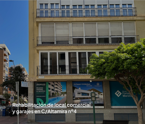 Rehabilitación de local comercial y garajes en C/Altamira nº4